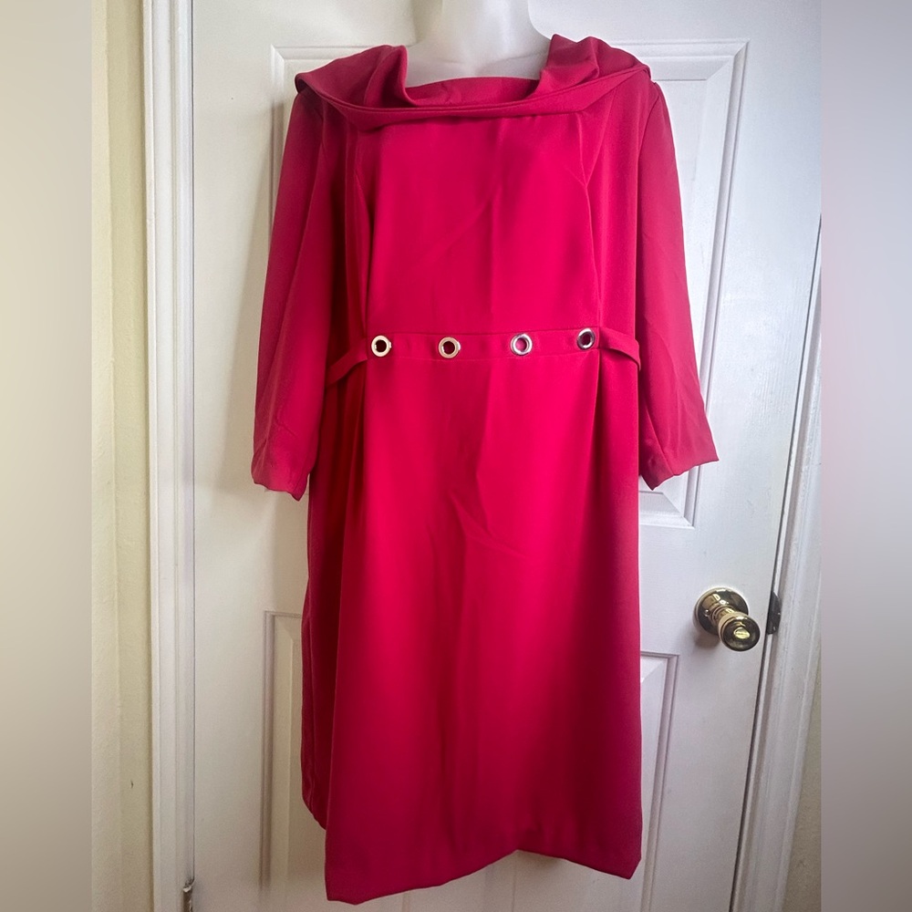 Pink lined dress